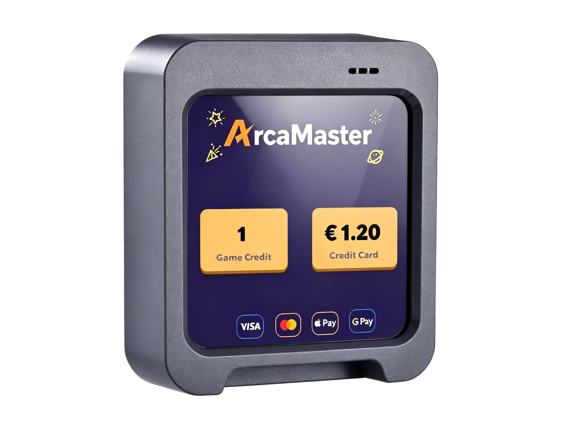 ArcaPay terminal on a route machine